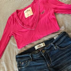 Pink Hollister sweater